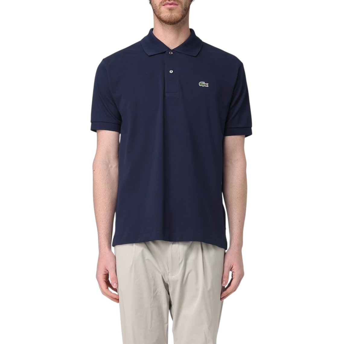 Polo Lacoste basic con logo