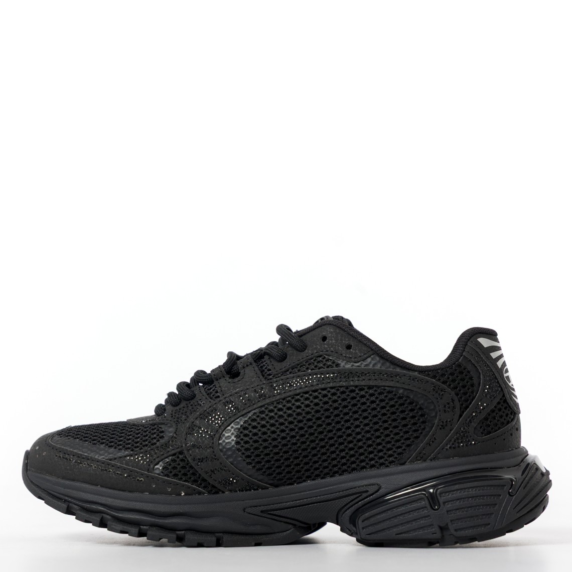 S-Pro-V-Dense-Sneaker in rete metallizzata con logo Oval D