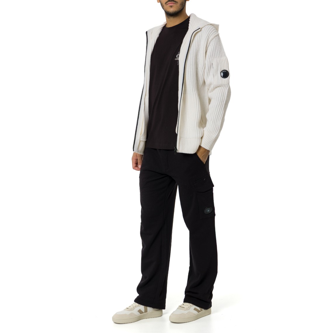 Cardigan con cappuccio C.P. Company