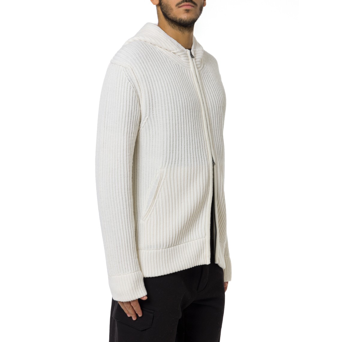 Cardigan con cappuccio C.P. Company