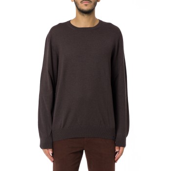 Pull girocollo in lana merinos Fay