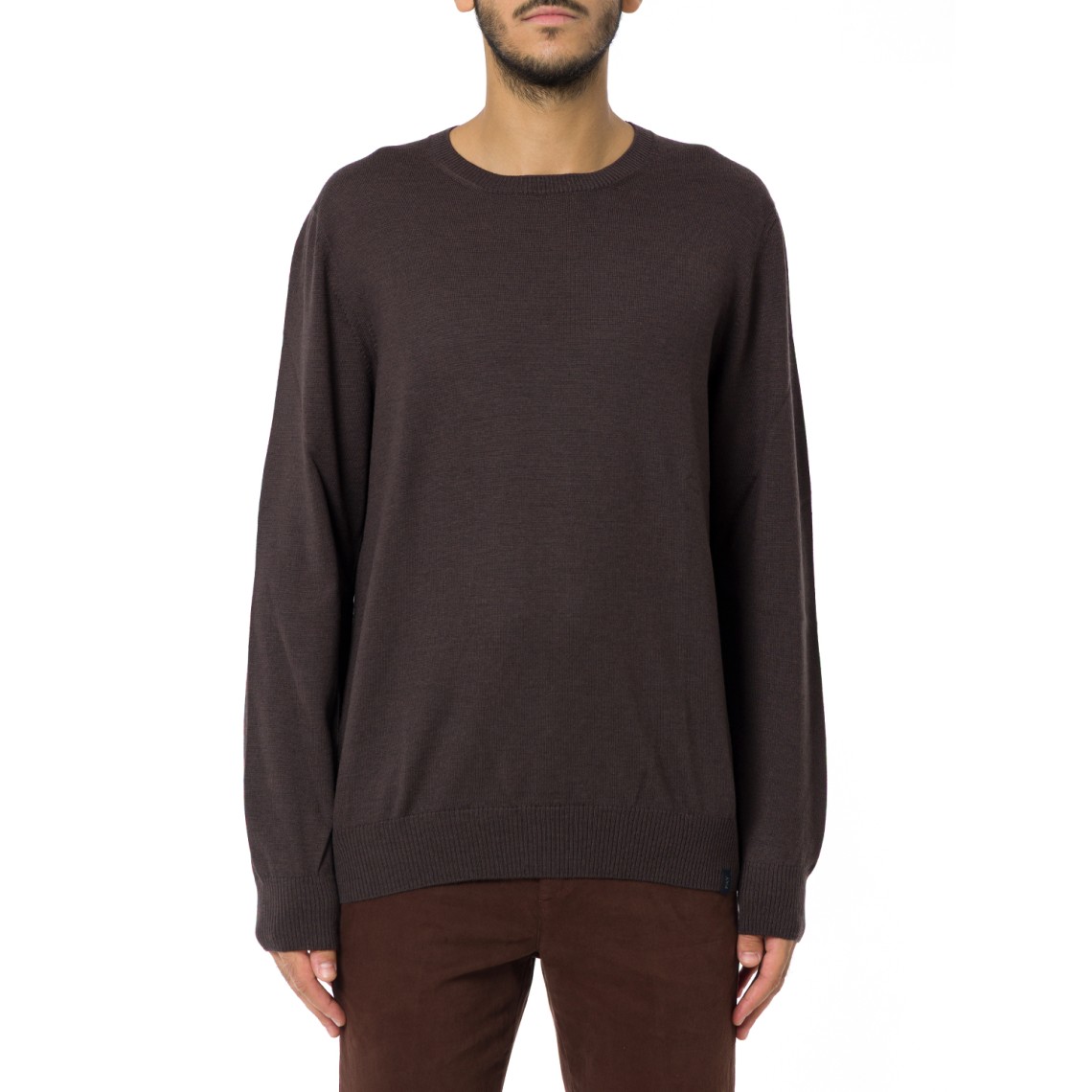 Pull girocollo in lana merinos Fay