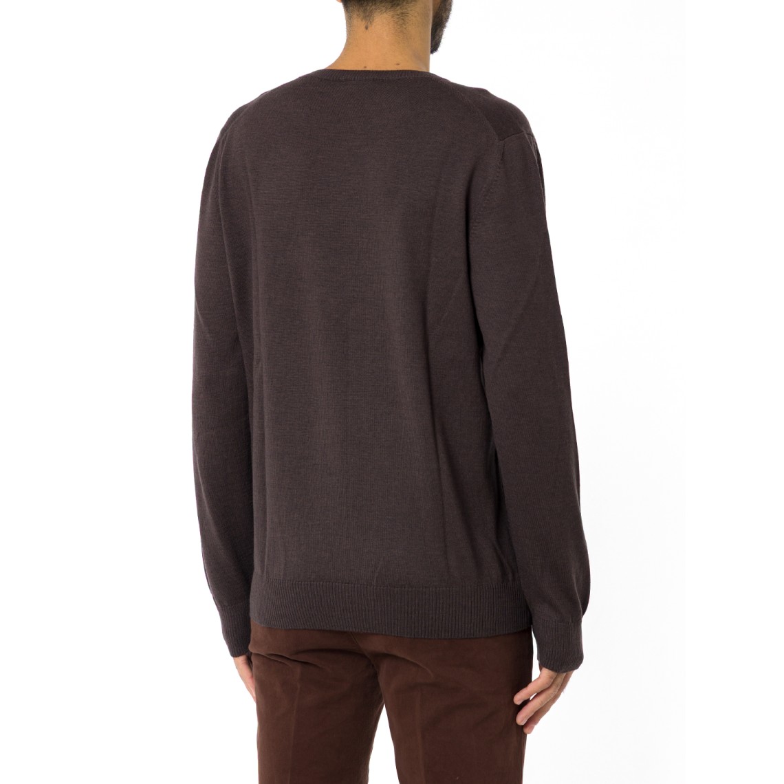 Pull girocollo in lana merinos Fay