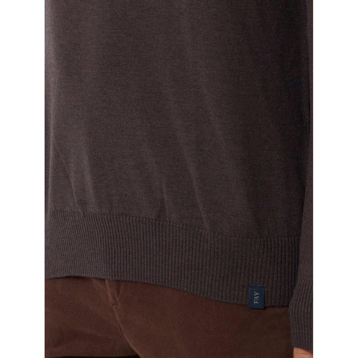 Pull girocollo in lana merinos Fay