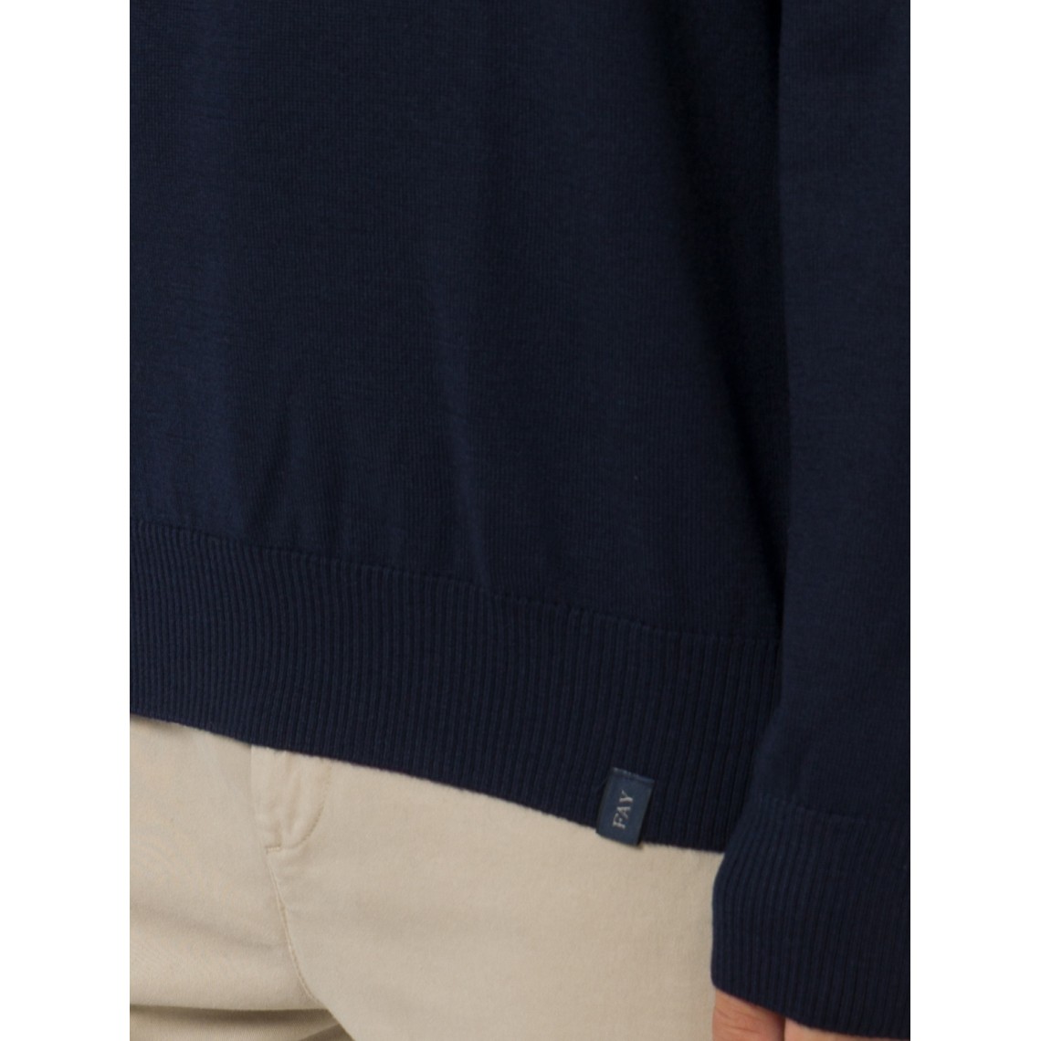 Pull girocollo in lana merinos Fay