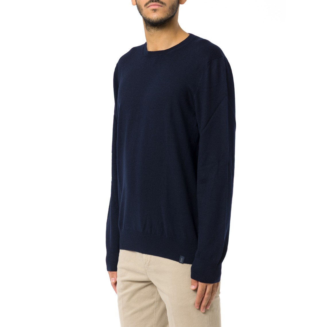 Pull girocollo in lana merinos Fay