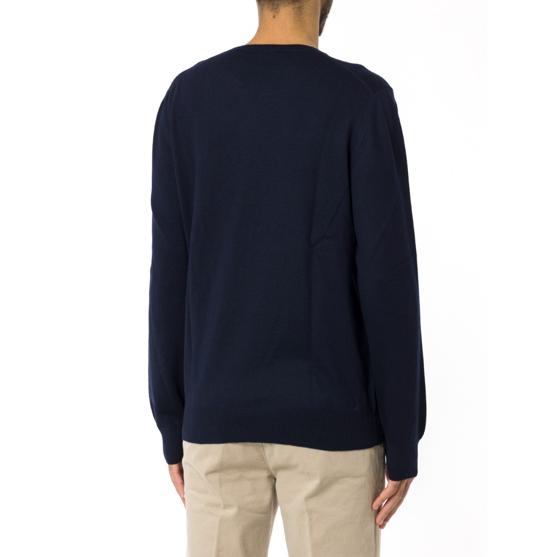 Pull girocollo in lana merinos Fay