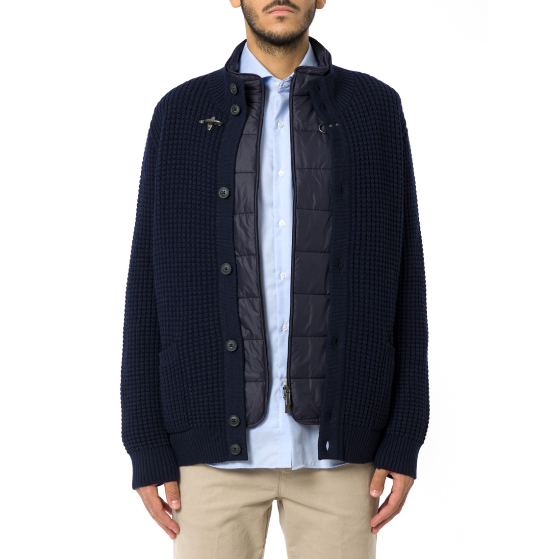 Cardigan 3 in 1 in lana Fay