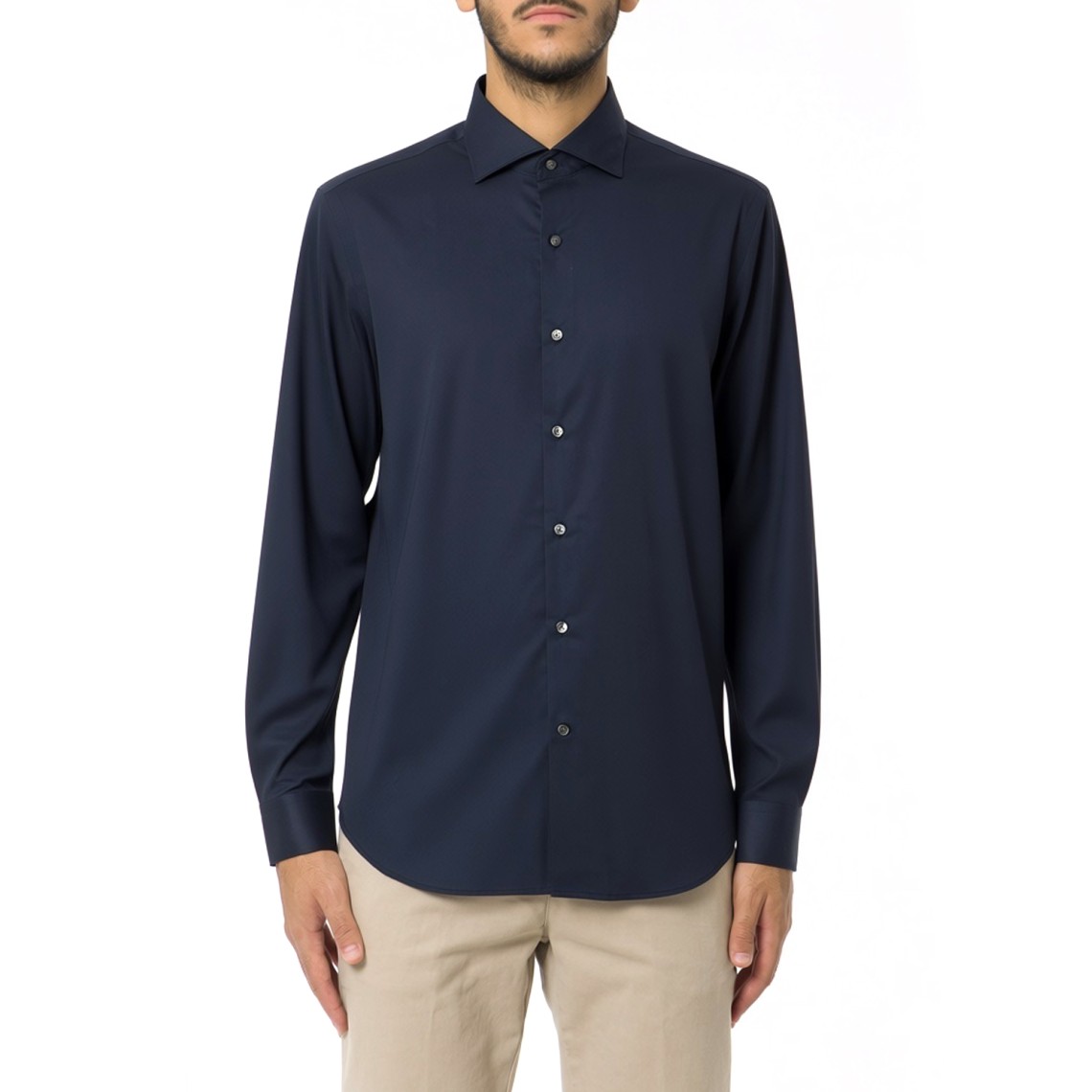 Camicia Travel regular fit in cotone Fay