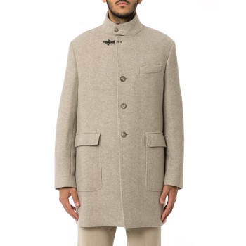 Cappotto in resca di lana Fay