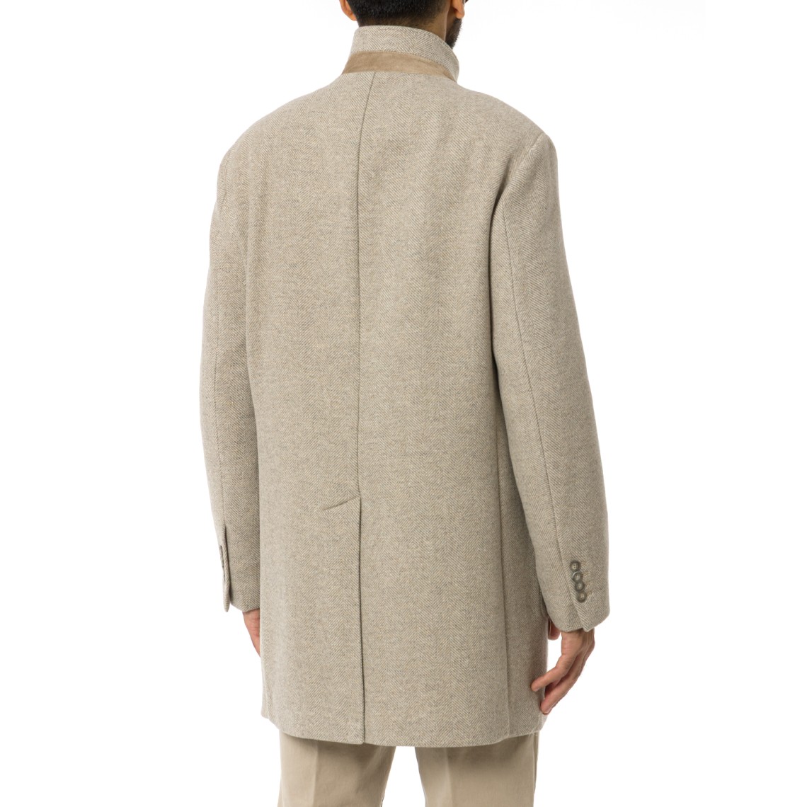 Cappotto in resca di lana Fay