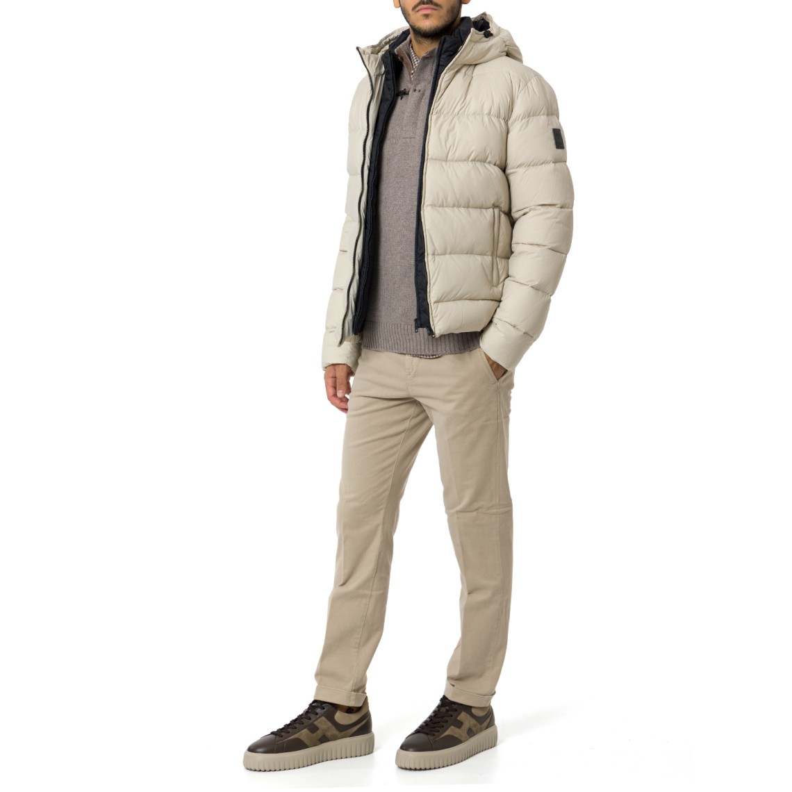 Giubbotto Double Front in Nylon Fay
