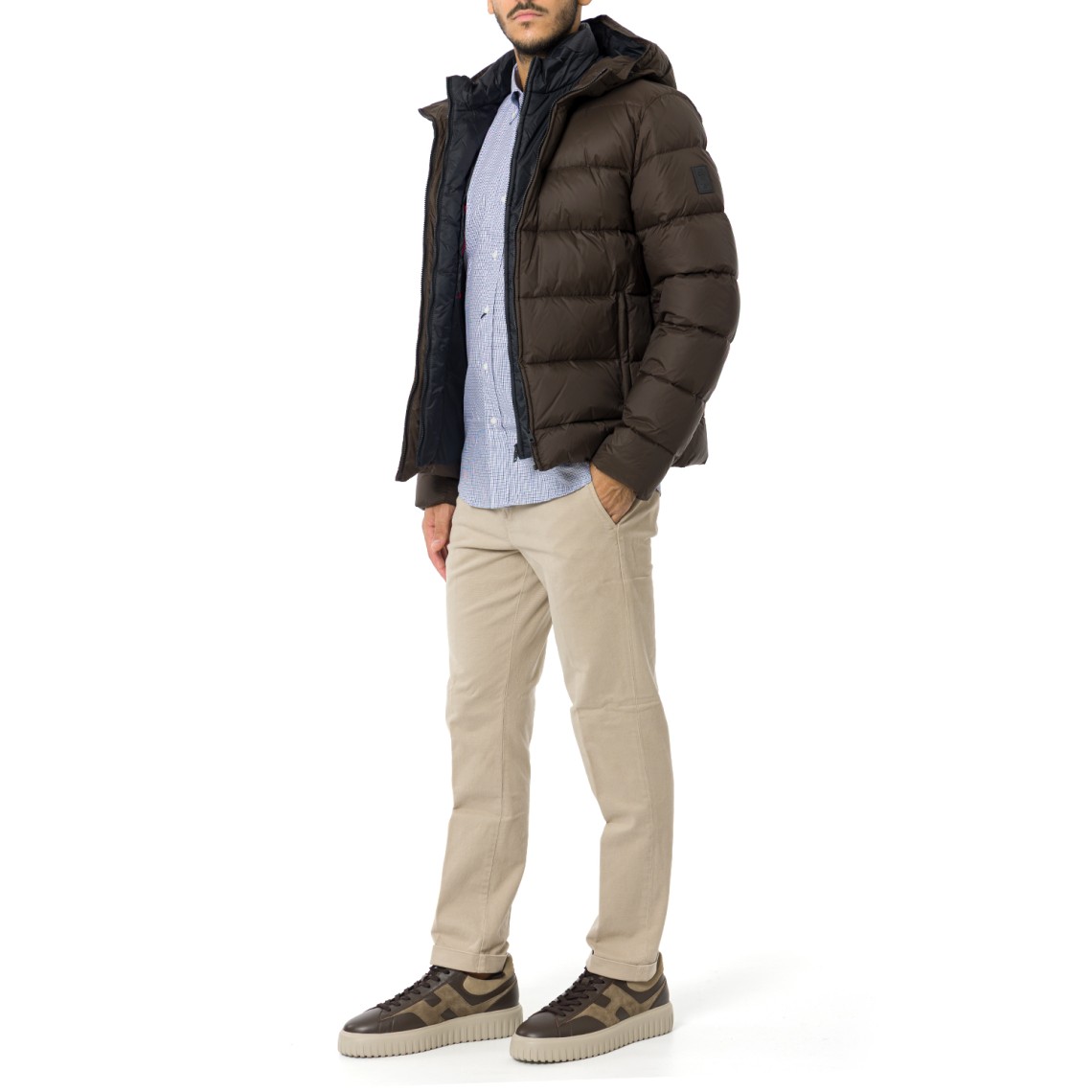 Giubbotto Double Front in Nylon Fay