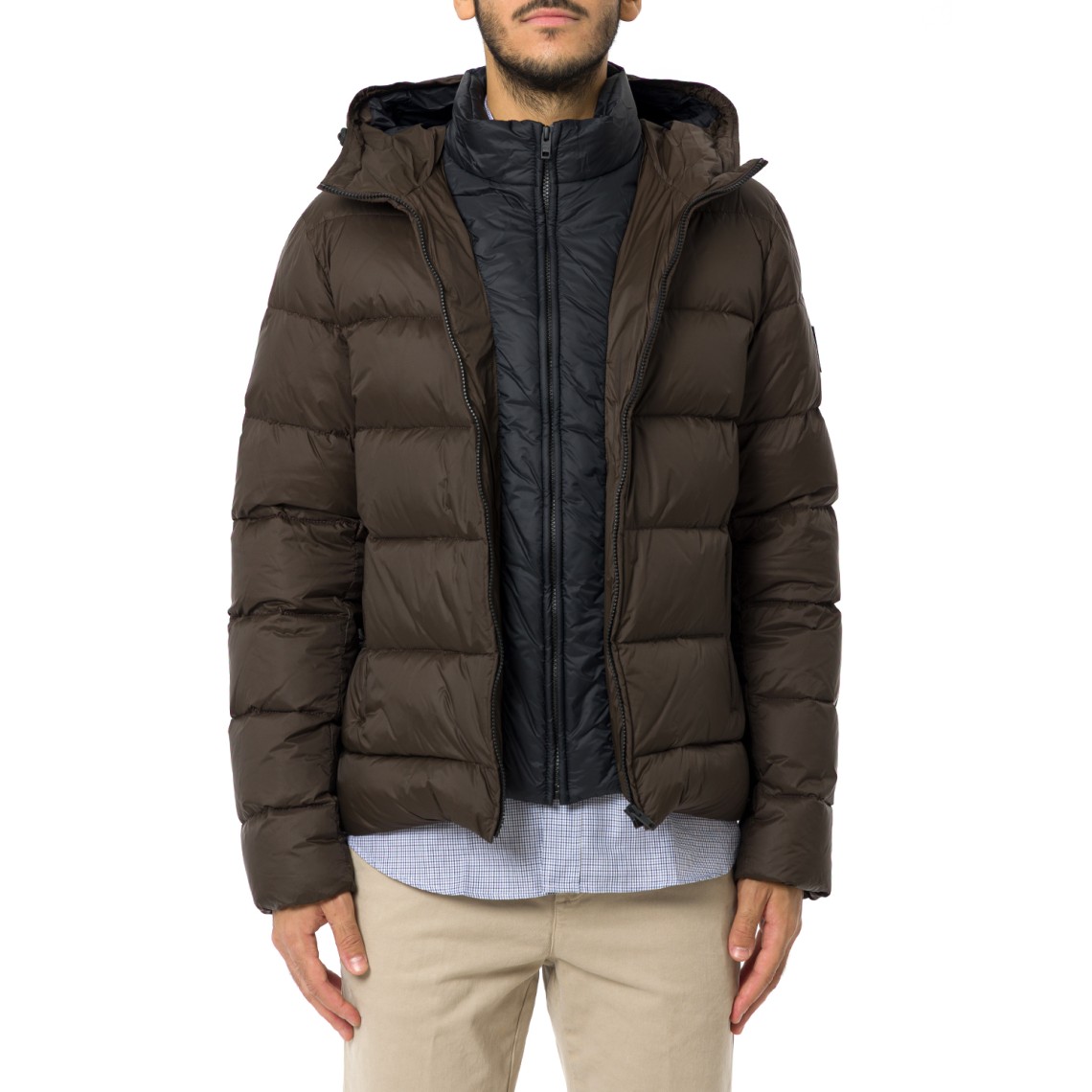 Giubbotto Double Front in Nylon Fay