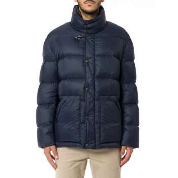 Piumino corto in popeline smerigliato Fay