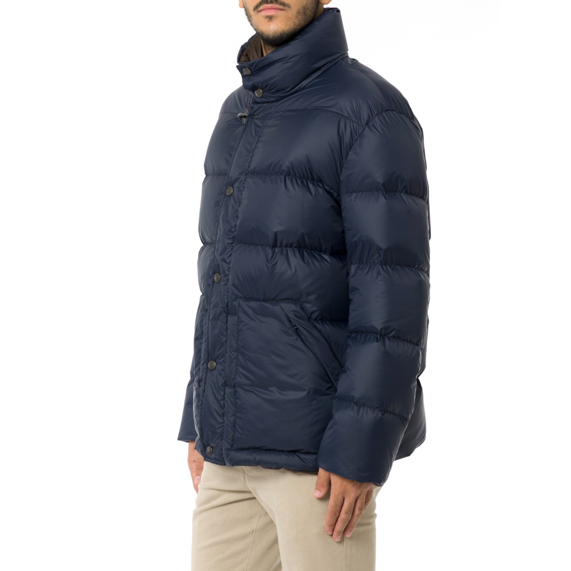 Piumino corto in popeline smerigliato Fay