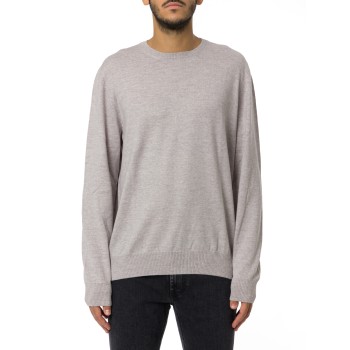 Pull girocollo in lana merinos Fay