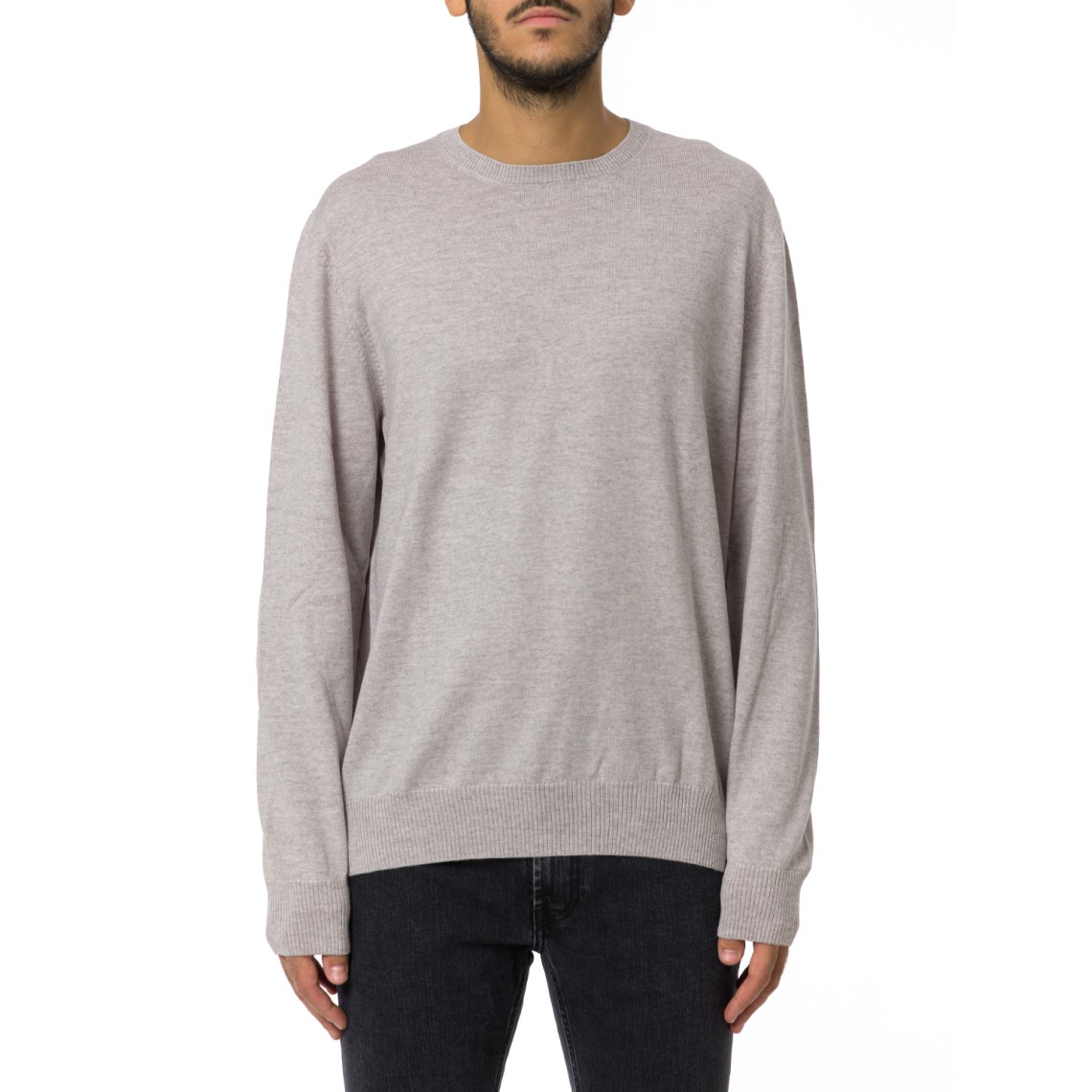 Pull girocollo in lana merinos Fay