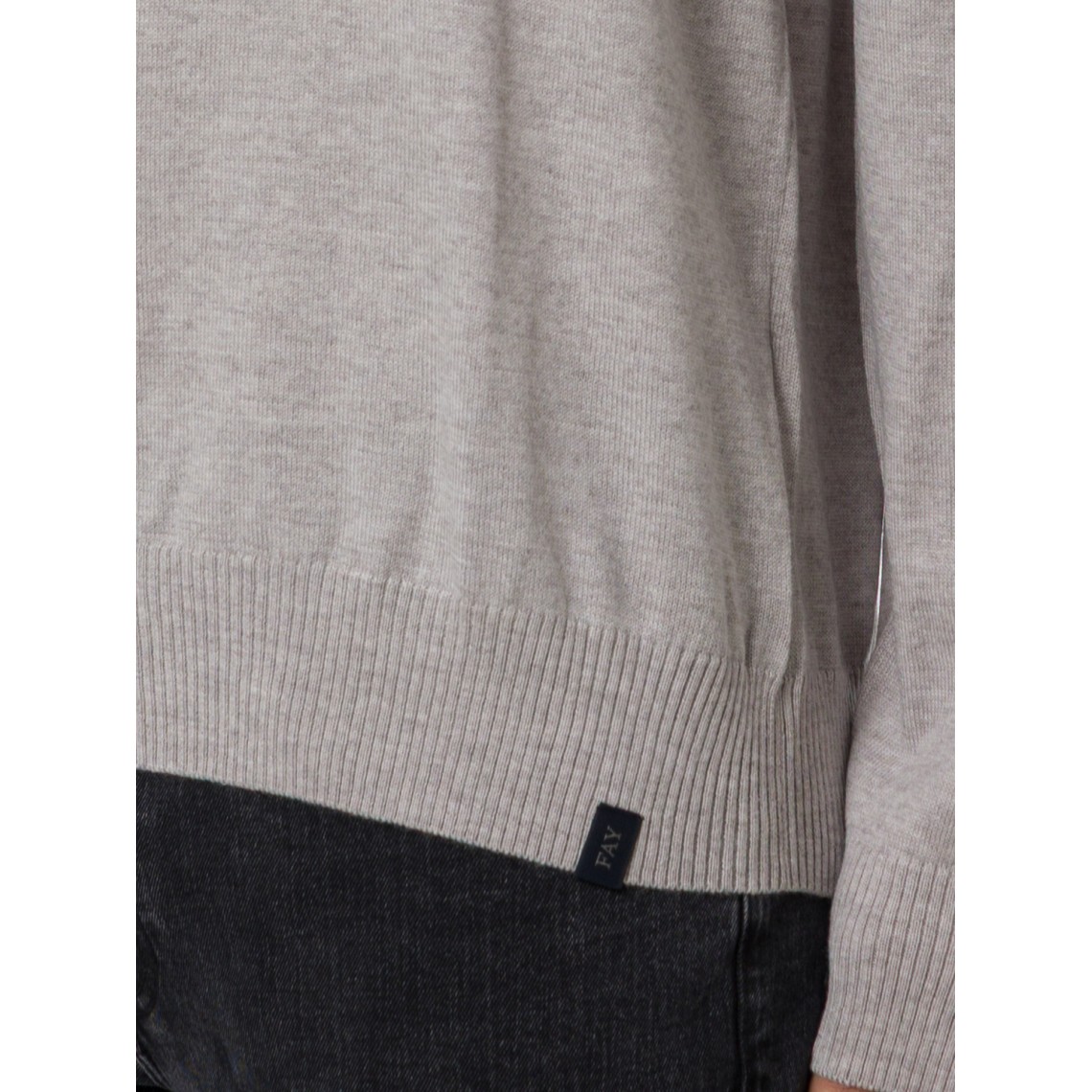 Pull girocollo in lana merinos Fay