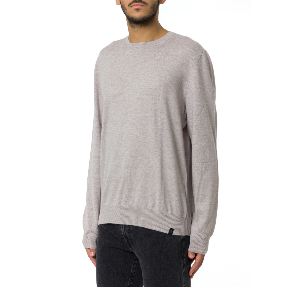 Pull girocollo in lana merinos Fay
