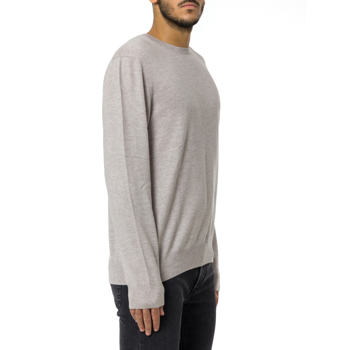 Pull girocollo in lana merinos Fay