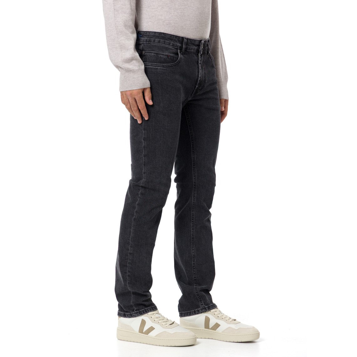 Jeans 5 tasche in denim stretch Fay