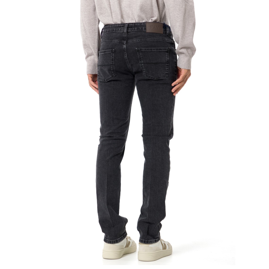 Jeans 5 tasche in denim stretch Fay