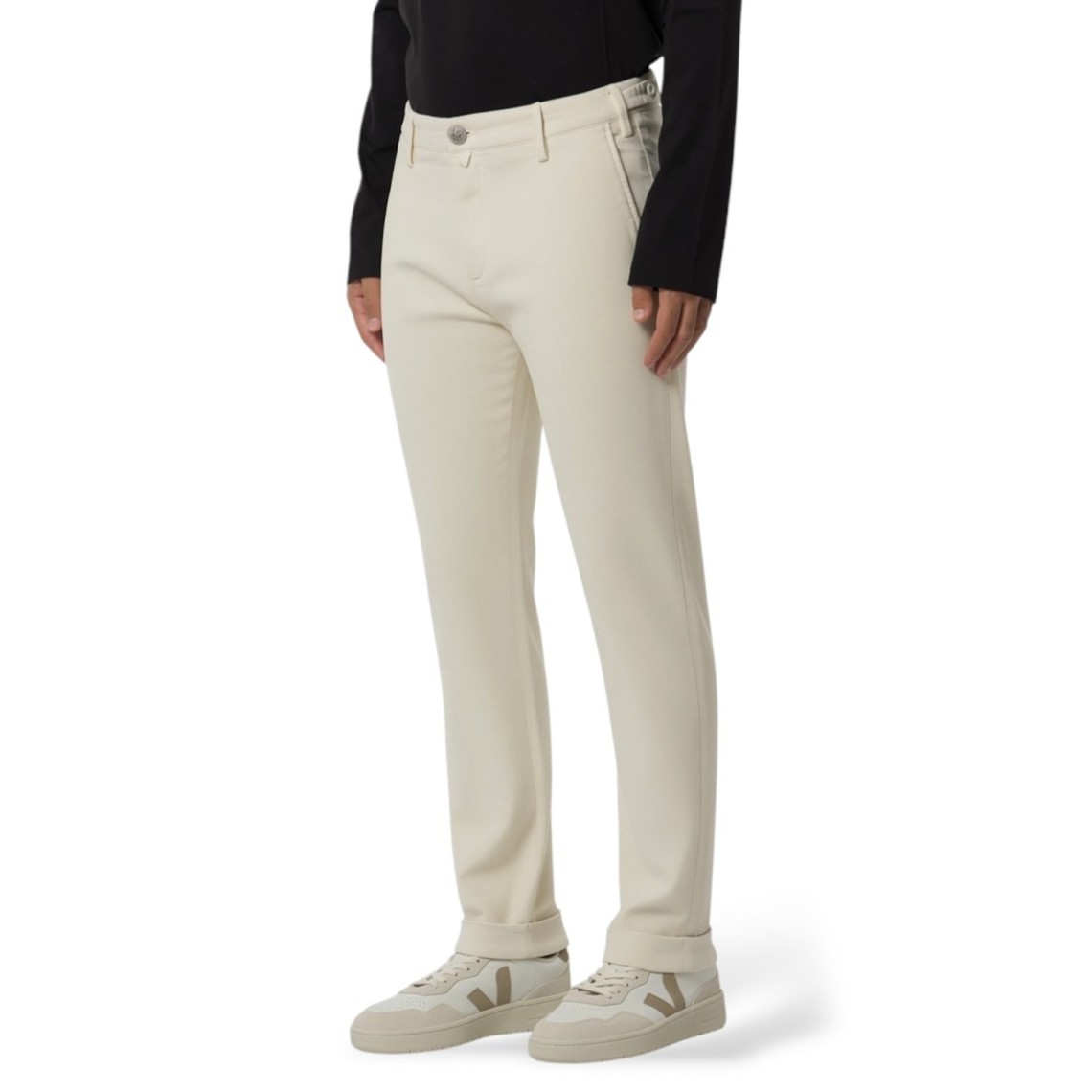 Pantaloni in velluto cropped slim fit Henry Jacob Cohen
