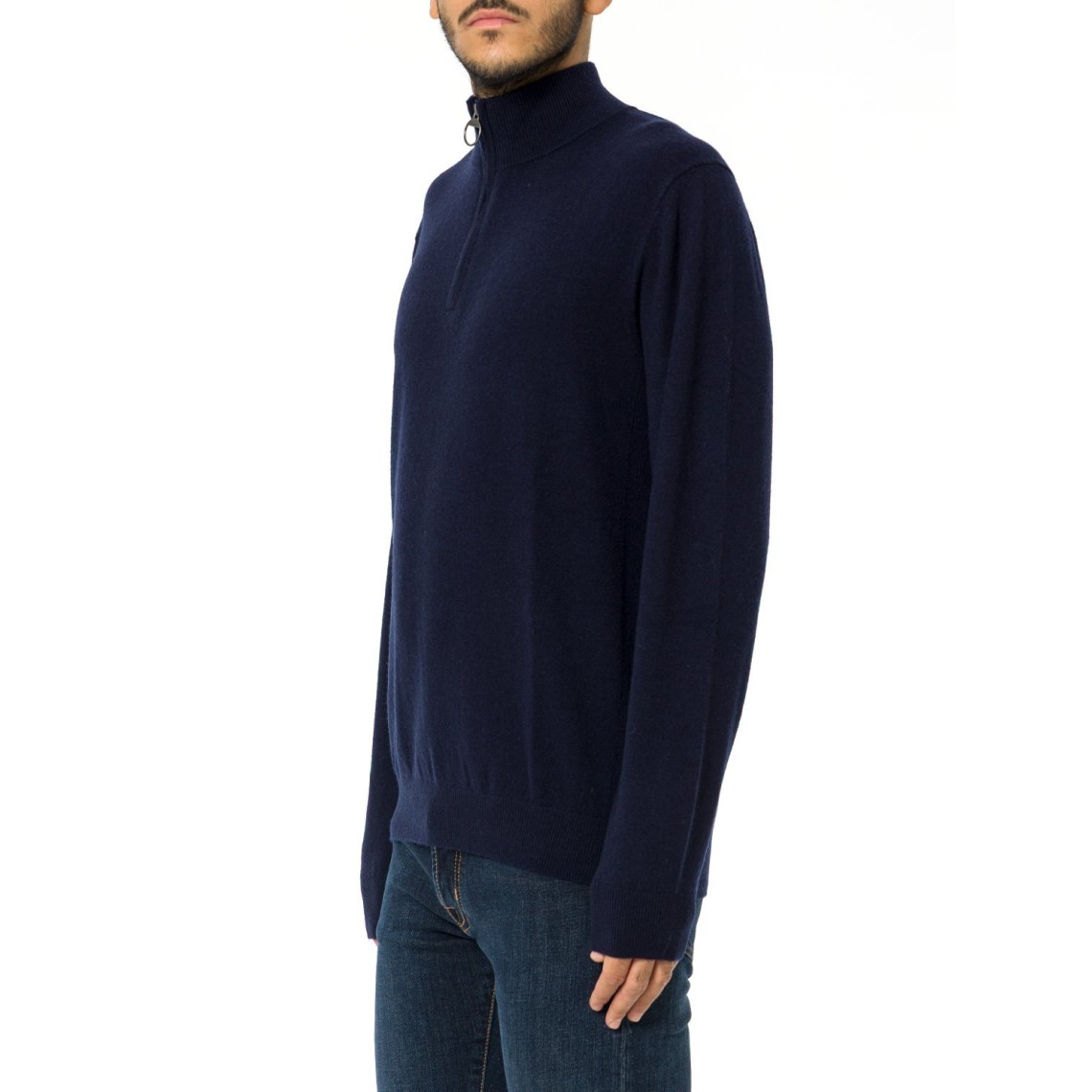 Maglione con zip corta Ronson in lana e cashmere Barbour