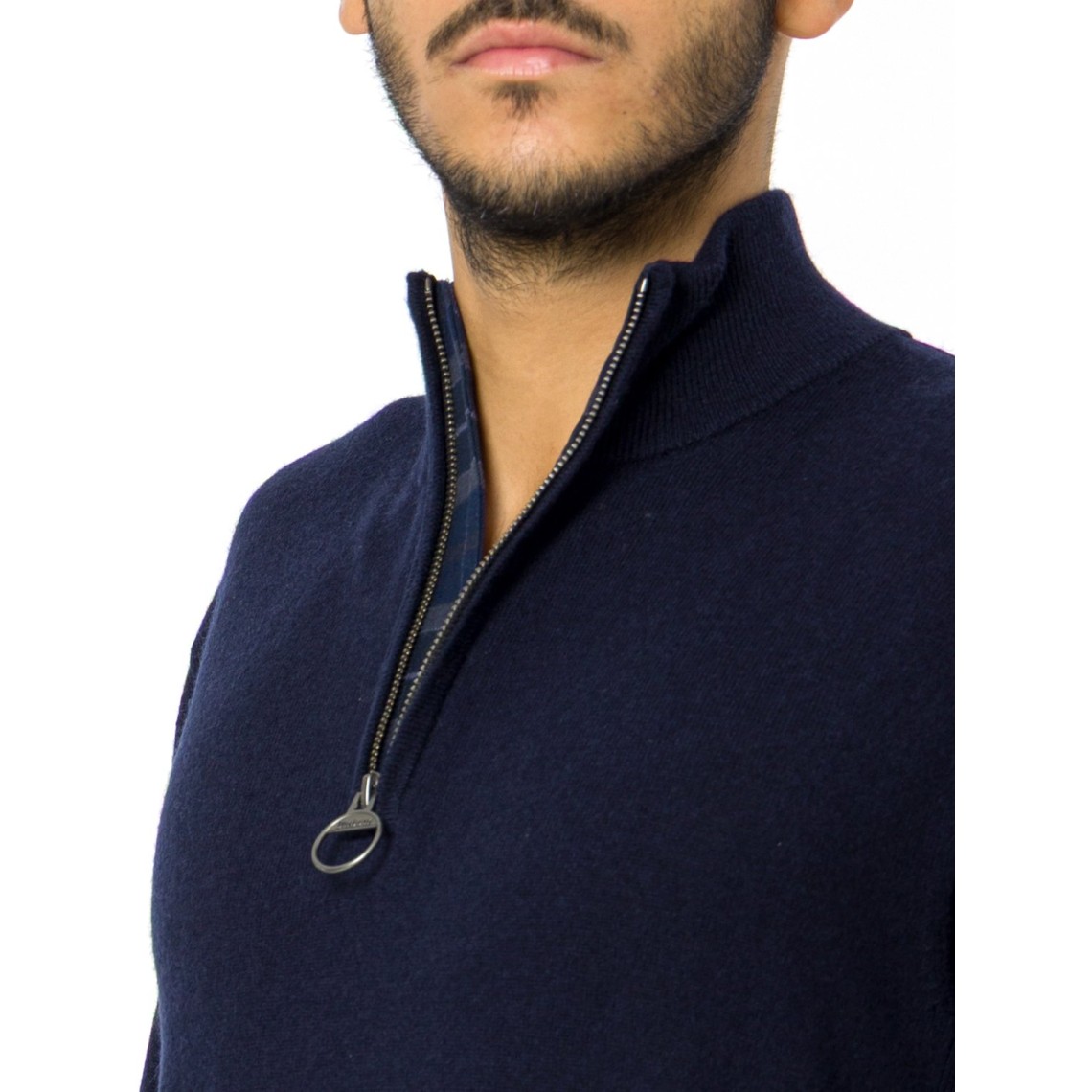 Maglione con zip corta Ronson in lana e cashmere Barbour