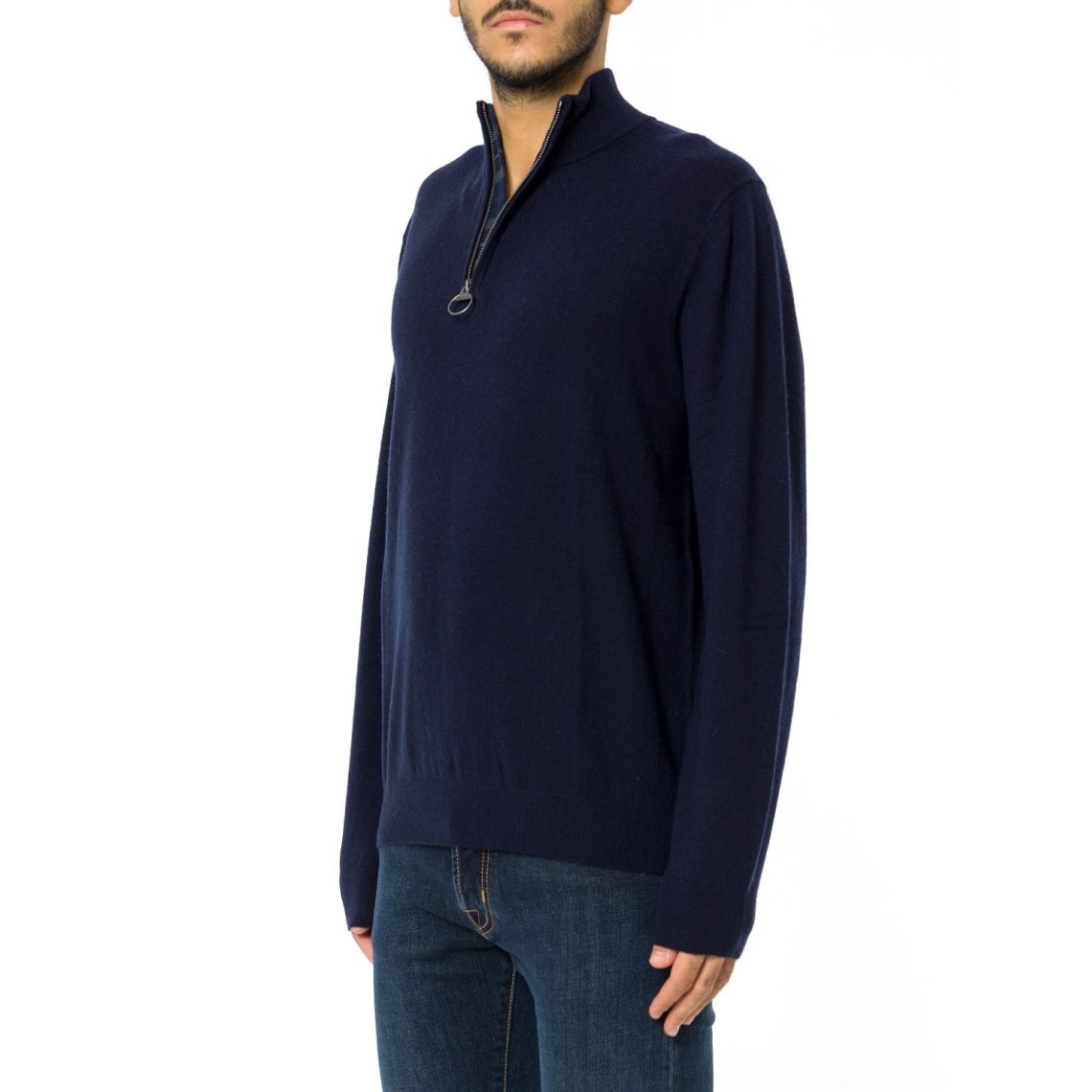 Maglione con zip corta Ronson in lana e cashmere Barbour