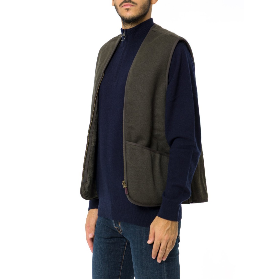 Gilet/fodera in pile caldo con cerniera Barbour