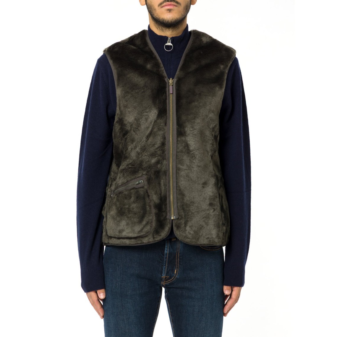 Gilet/fodera in pile caldo con cerniera Barbour