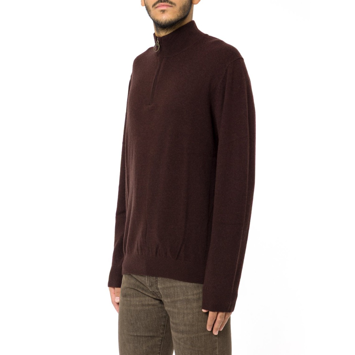 Maglione con zip corta Ronson in lana e cashmere Barbour