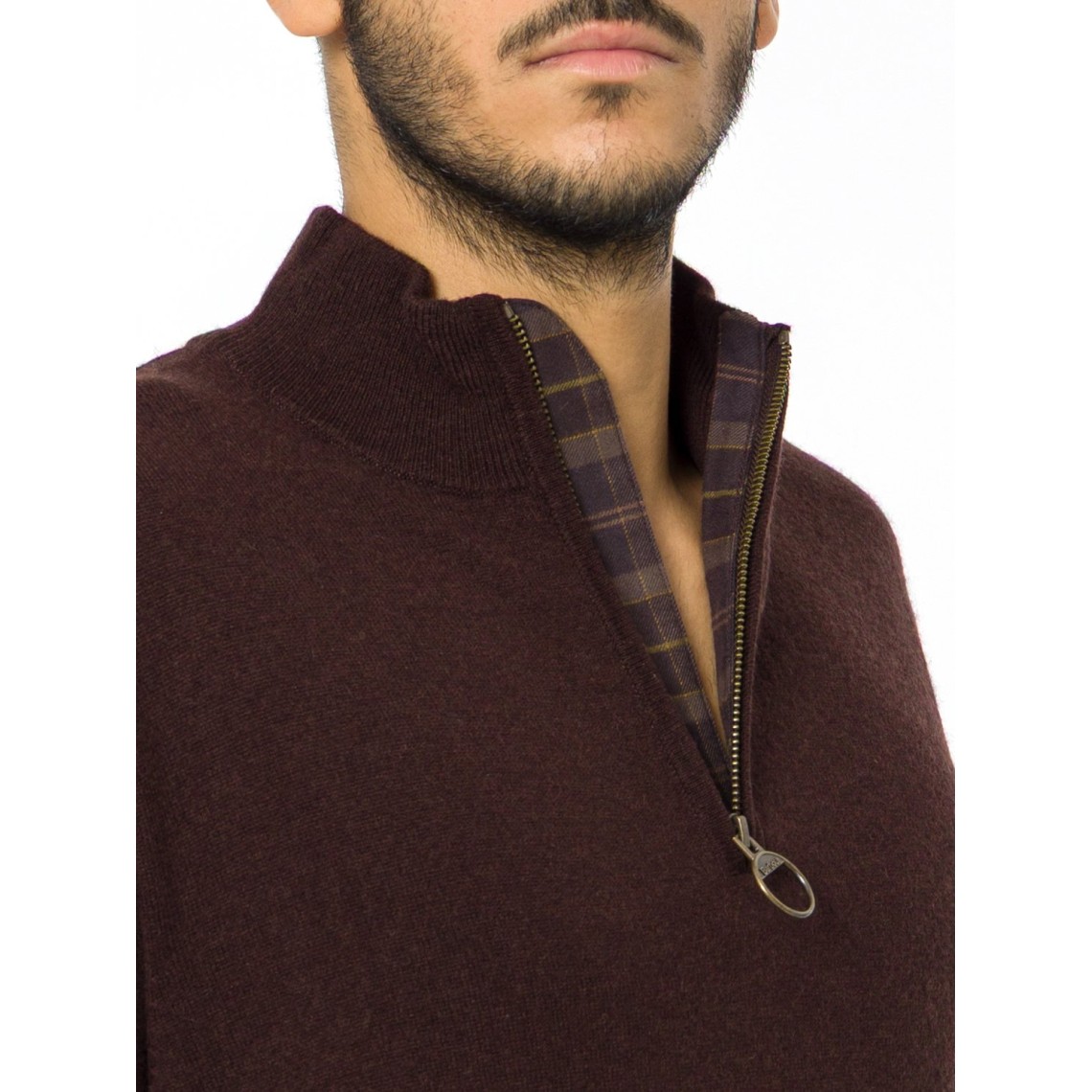 Maglione con zip corta Ronson in lana e cashmere Barbour