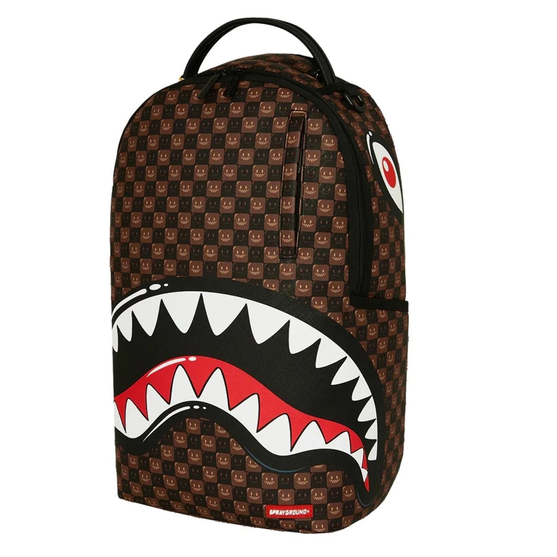 Zaino Sharks in Paris WTF Bubble Brown Check Sprayground