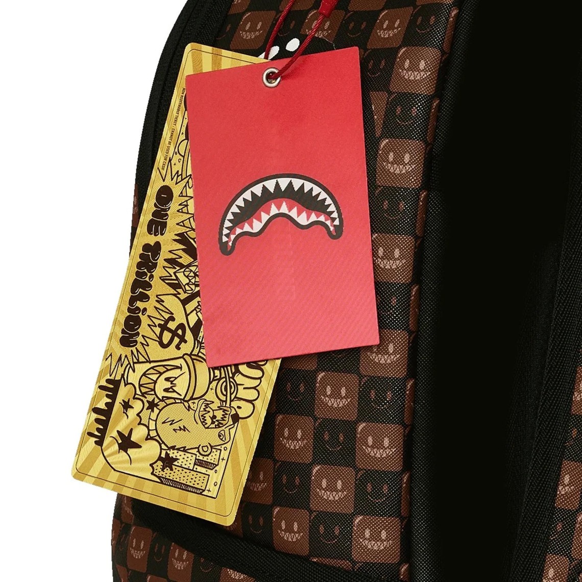 Zaino Sharks in Paris WTF Bubble Brown Check Sprayground